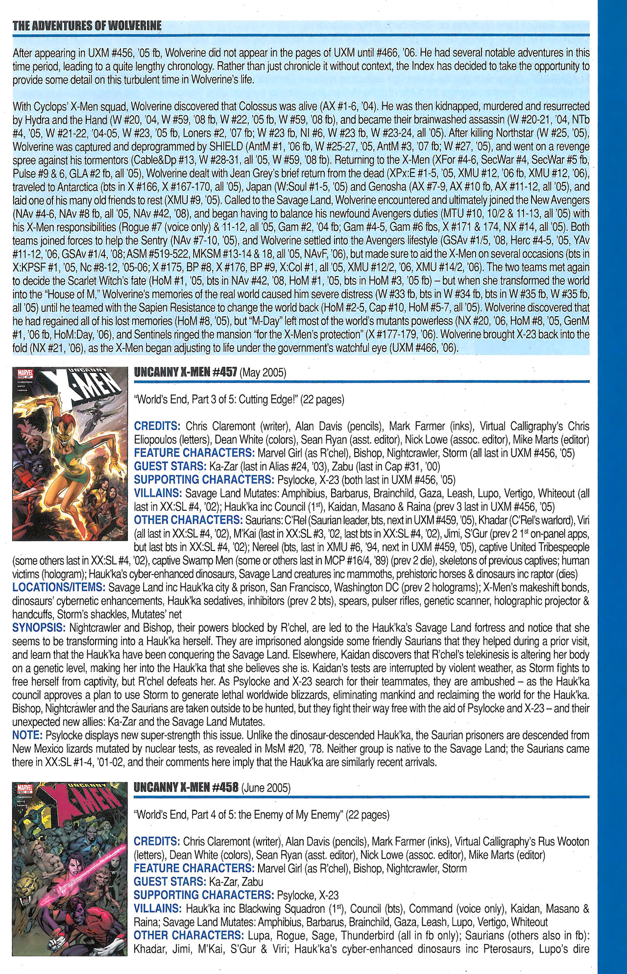 Read online Official Index to the Marvel Universe comic -  Issue #12 - 47