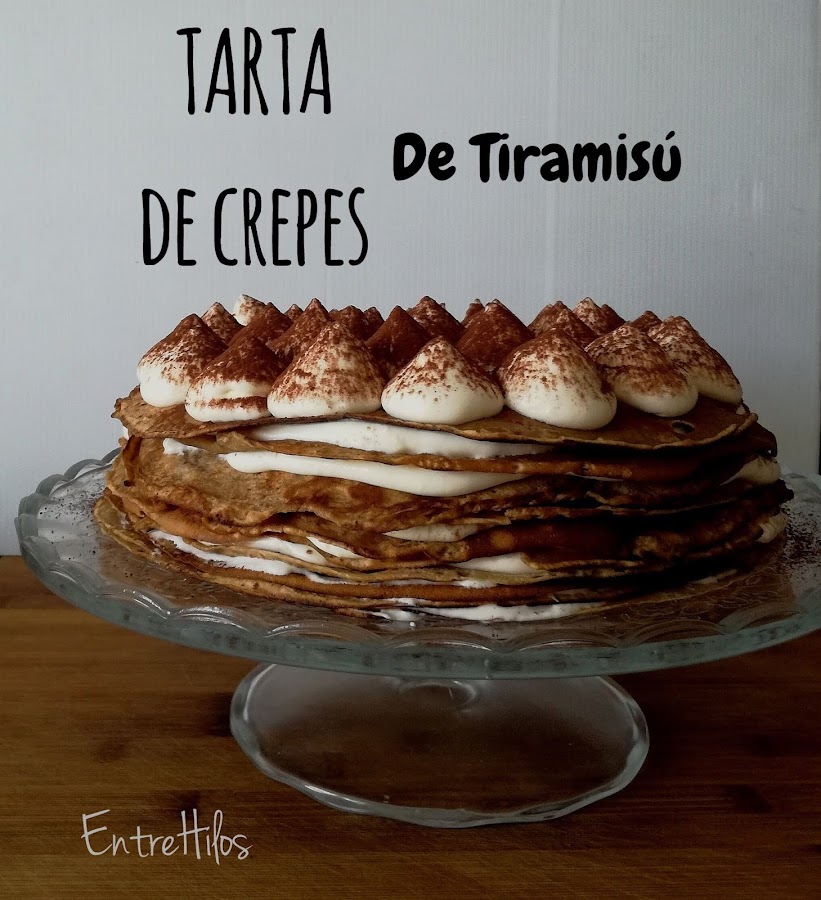 tarta de crepes de tiramisú