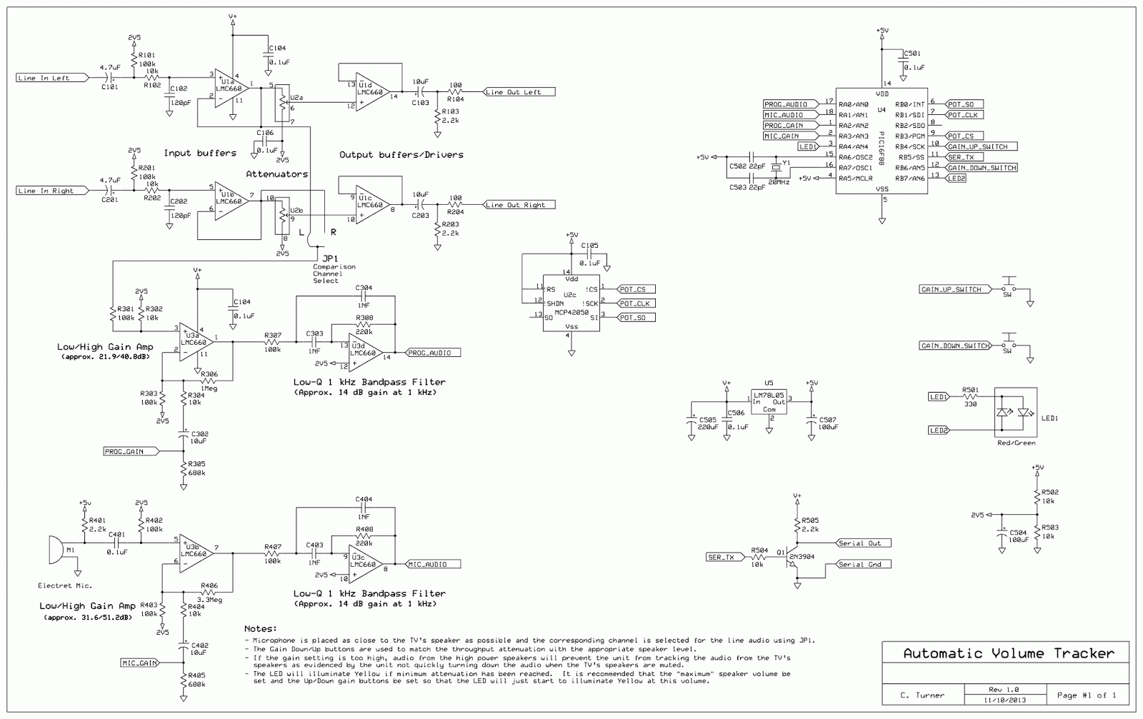 KA7OEI's blog Automatic volume tracking for a TV