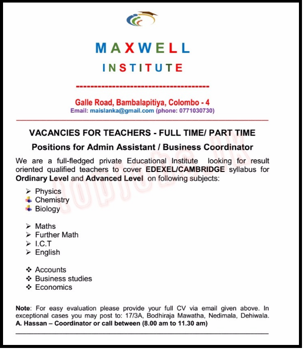 Vacancies For Teachers Full Time Part Time Jobs Find