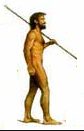Sejarah Lempar lembing manusia purba dengan tombak
