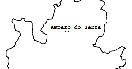 blog de geografia mapa de amparo do serra mg para colorir