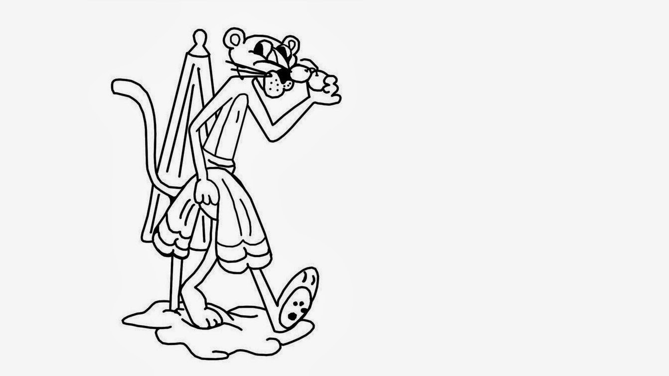 Disney Pink Panther Colour Drawing HD Wallpaper colours drawing wallpaper
