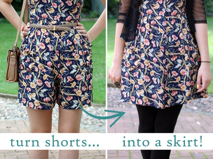 How To Make Shorts Into A Skirt 51