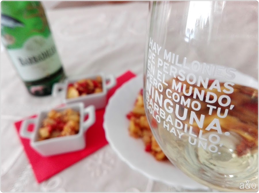 Revuelto de migas de bacalao
