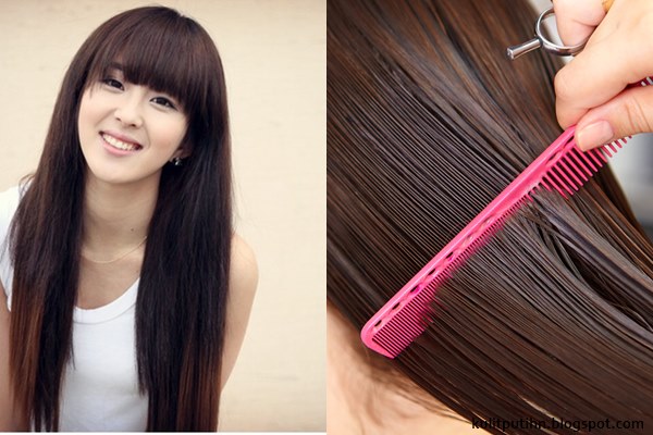 gambar potong ujung rambut untuk memanjangkan rambut