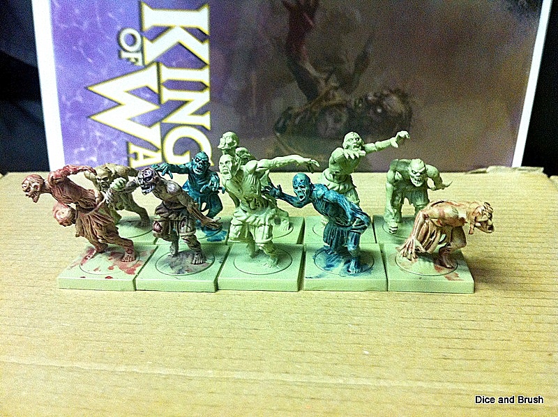 Dice and Brush Tutorial Speed painting 20 Mantic Zombies