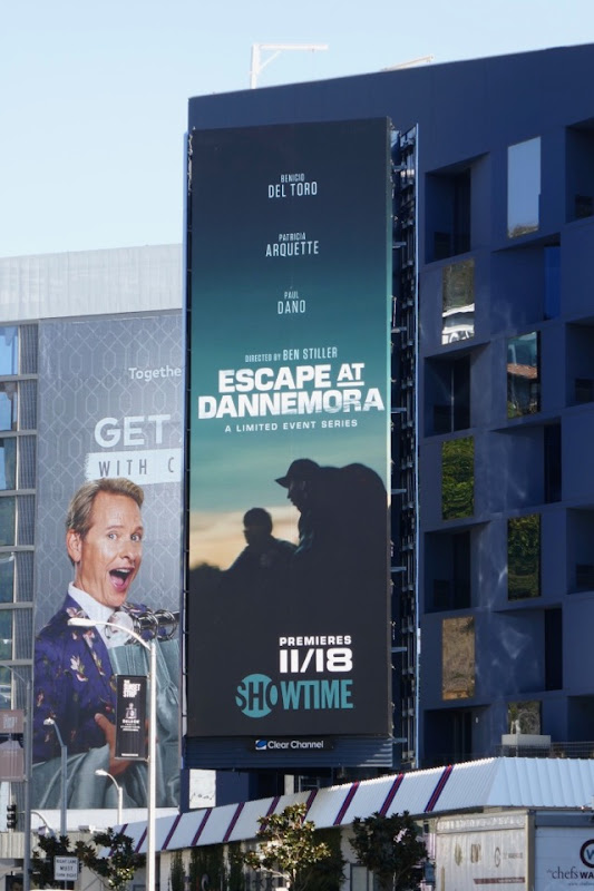 Escape at Dannemora Showtime series billboard Sunset Strip Escape at Dannemora Showtime billboard