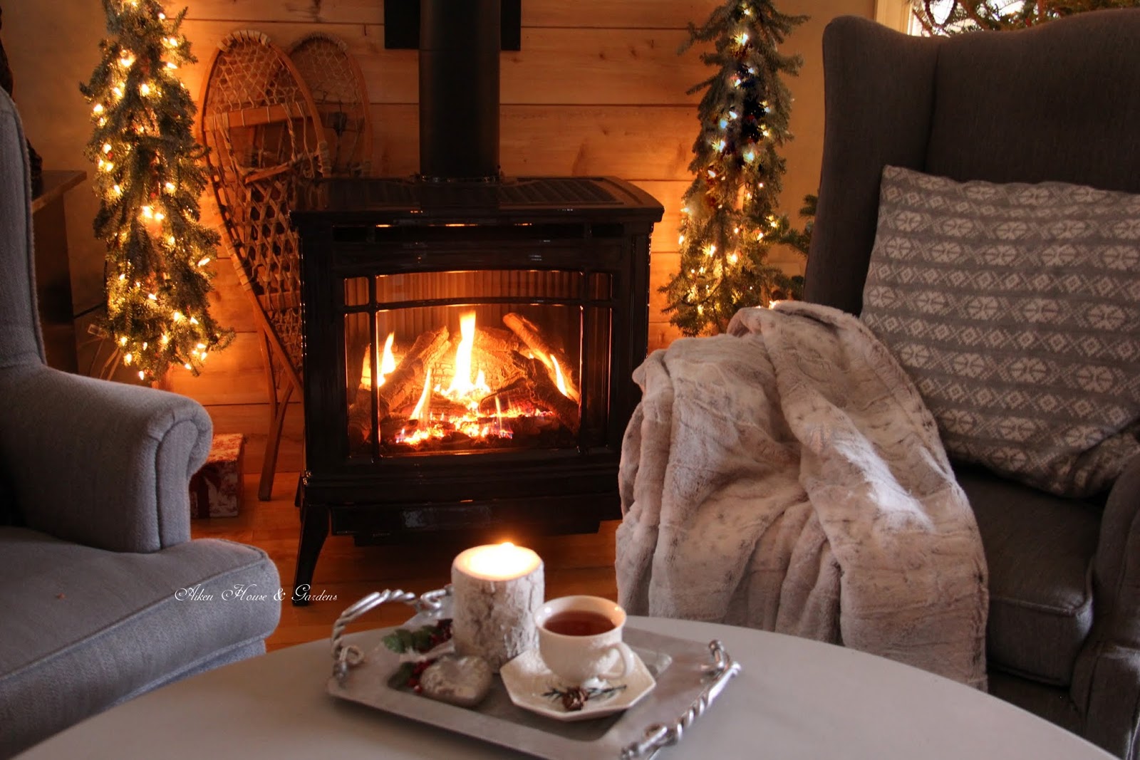 Aiken House & Gardens: Warm & Cozy Fireside Tea