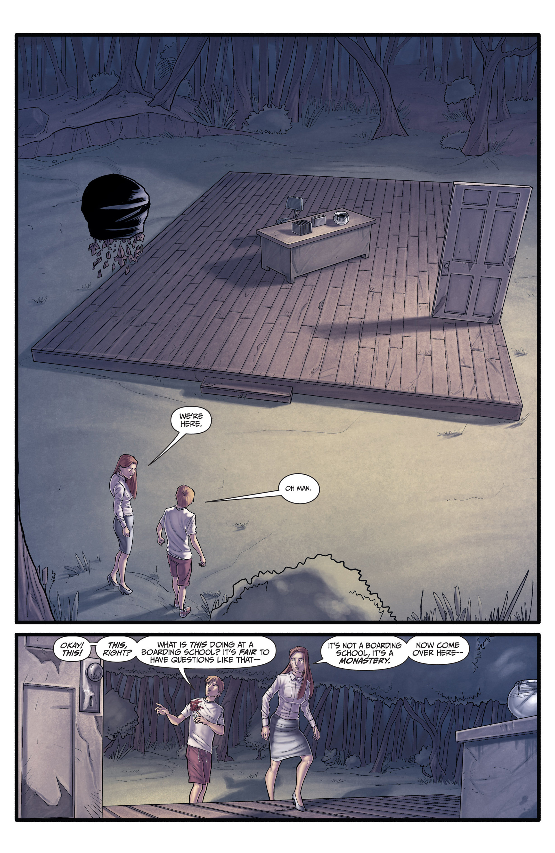 Read online Morning Glories comic -  Issue #25 - 34