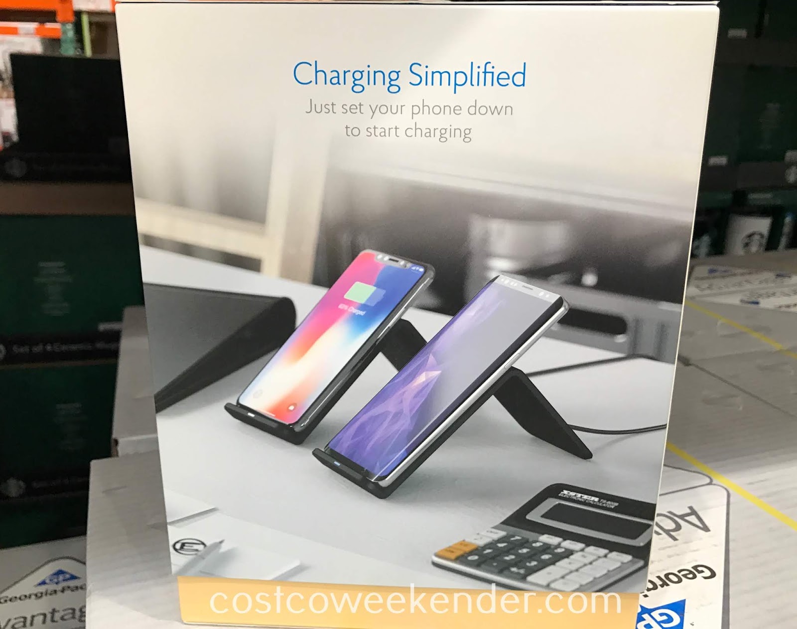 Atomi Qi Wireless Charging Stand (2 pack) Costco Weekender