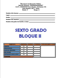 Examenes Sexto grado primaria 2017-2018 Examenes Sexto grado primaria 2017-2018