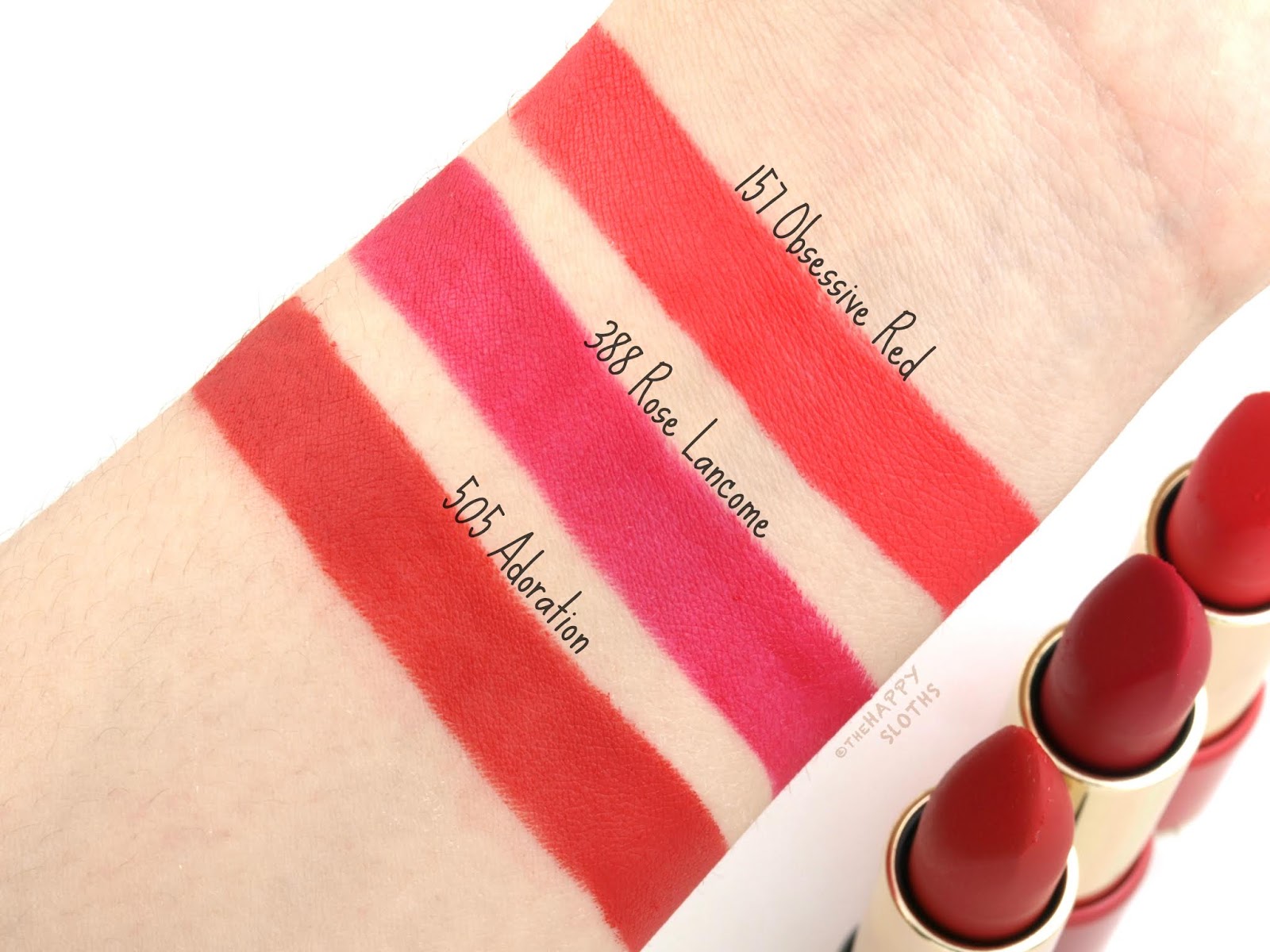 hybride ingewikkeld Gek Lancome | L'Absolu Rouge Drama Matte Lipstick: Review and Swatches | The  Happy Sloths: Beauty, Makeup, and Skincare Blog with Reviews and Swatches