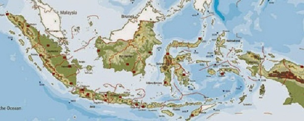 Wilayah daratan teritorial kedaulatan Indonesia ...