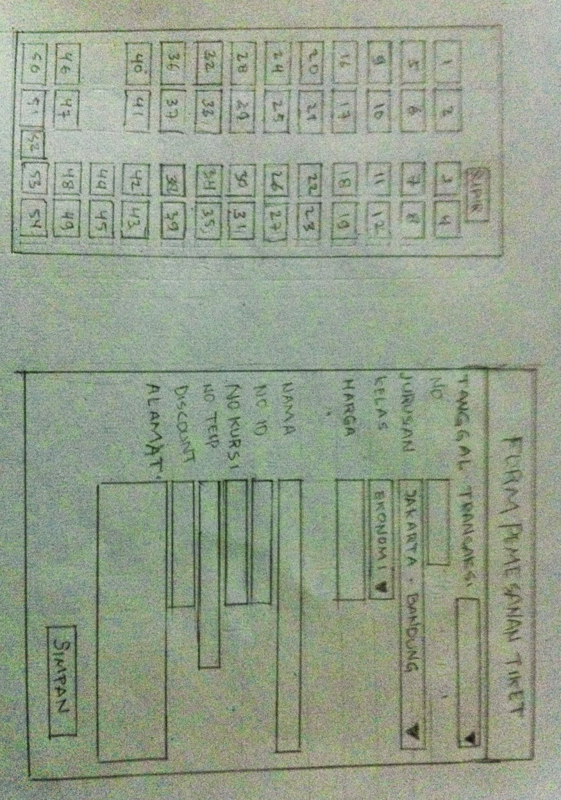 Sketsa Bus Sinar Jaya Interaksi Manusia Dan Komputer