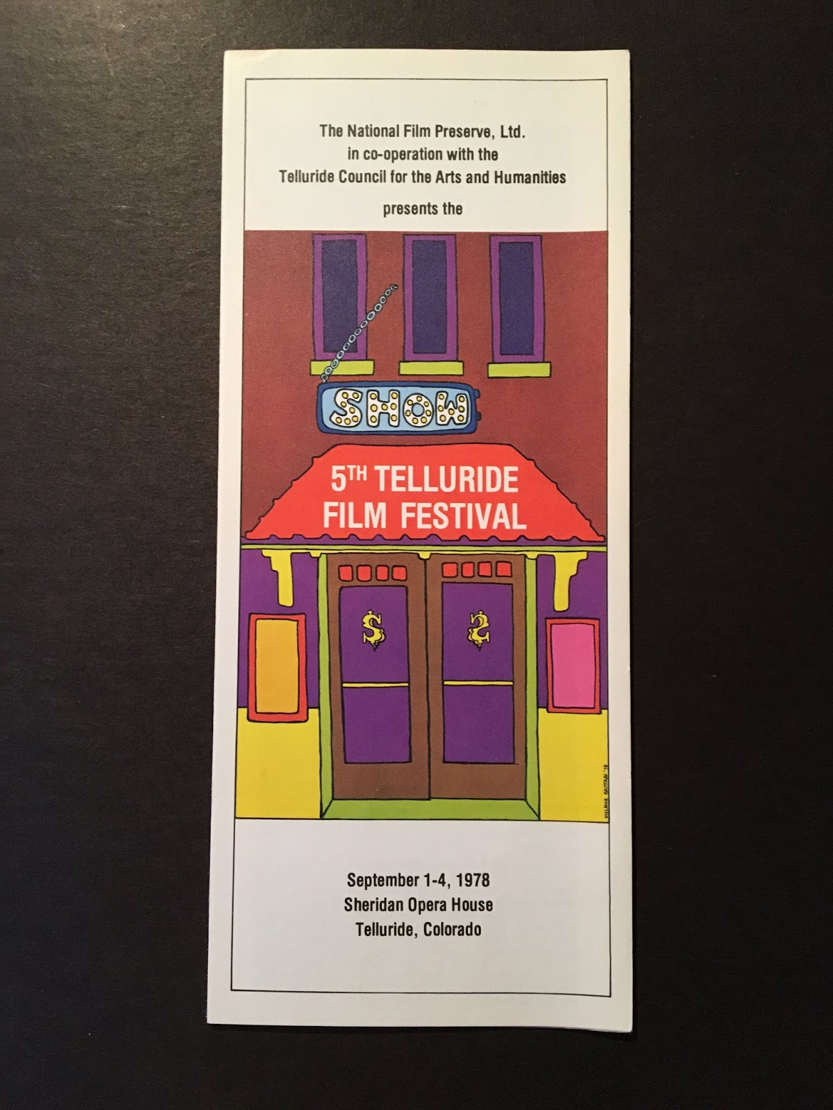 Michael's Telluride Film Blog TELLURIDE FILM FESTIVAL HISTORY PART