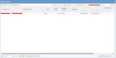 Menambah Server di Web ubk