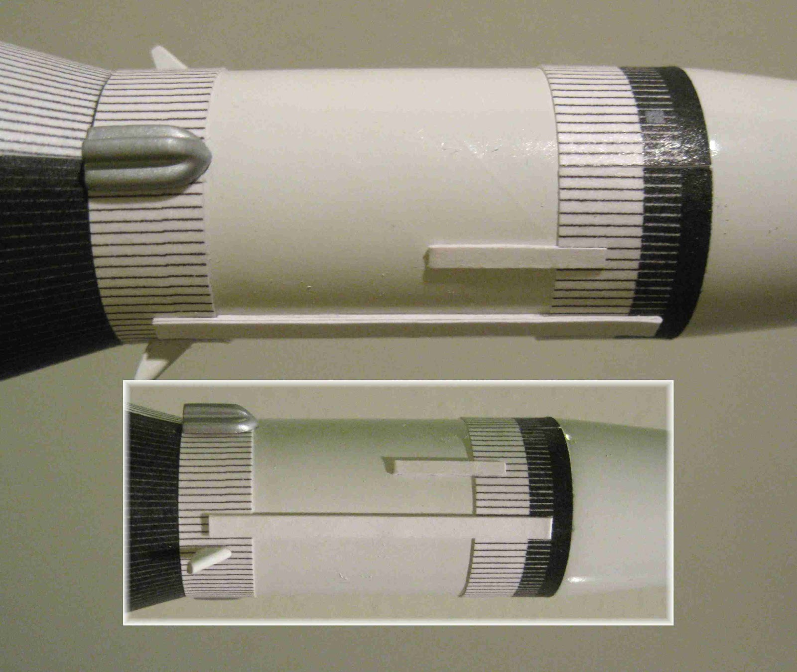 Model Rocket Building Dr. Zooch Saturn V Build Step 12 Lugs and Extra