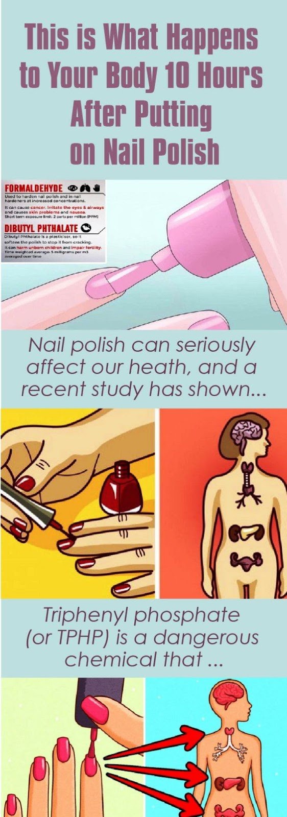 THIS IS WHAT HAPPENS TO YOUR BODY 10 HOURS AFTER PUTTING ON NAIL POLISH