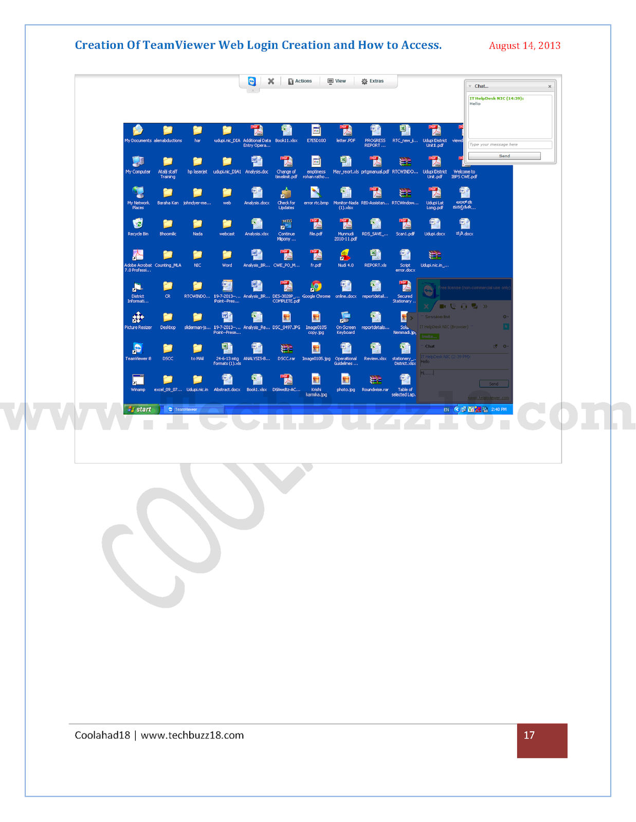 TEAMVIEWER WEB LOGIN CREATION IT HELPDESK SITE ENGINEER