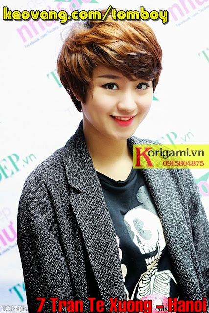 KIỂU TÓC NGẮN TOMBOY ĐẸP DÀNH CHO GƯƠNG MẶT TRÒN MŨM MĨM