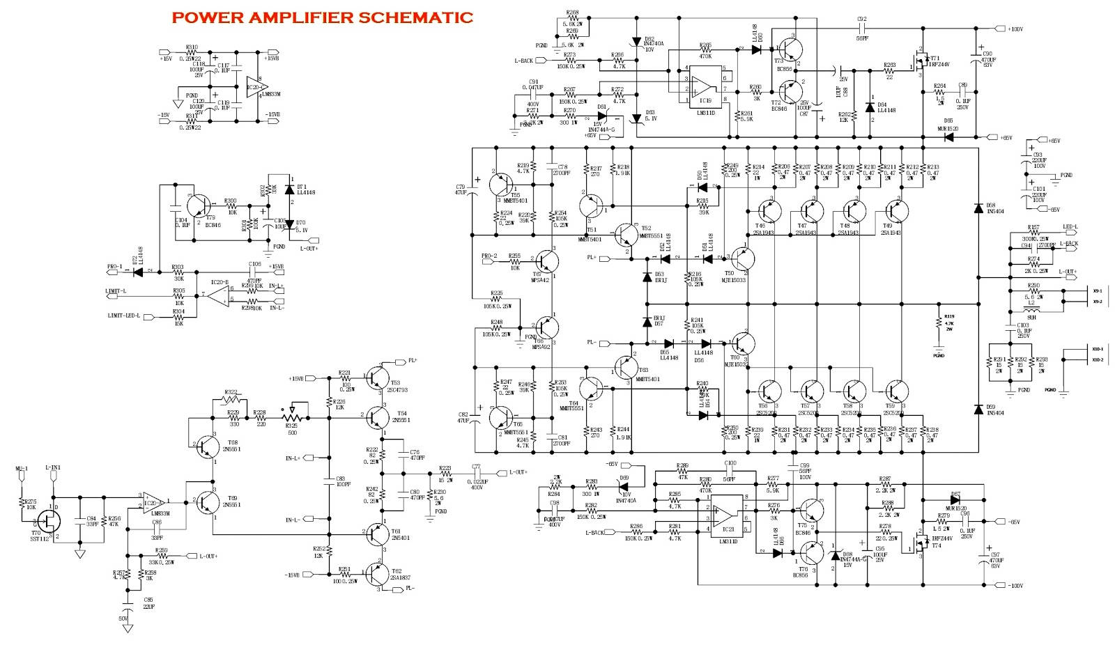 BEHRINGER EPX 3000 - AMPLIFIER CIRCUIT DIAGRAM | Schematic Diagrams