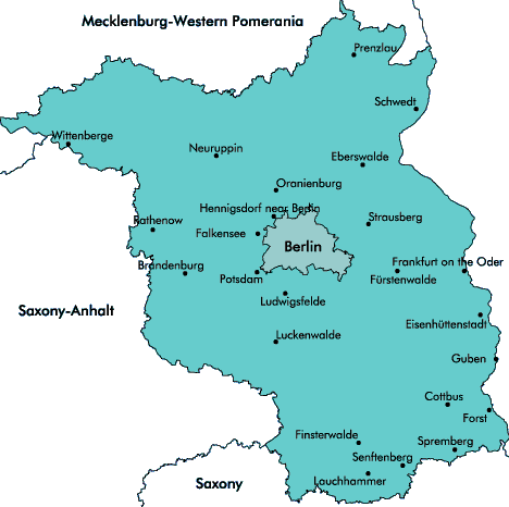 Karte der Provinz Brandenburg | Karte von Deutschland Stadt Regionalen Karte der Provinz Brandenburg | Karte von Deutschland Stadt Regionalen
