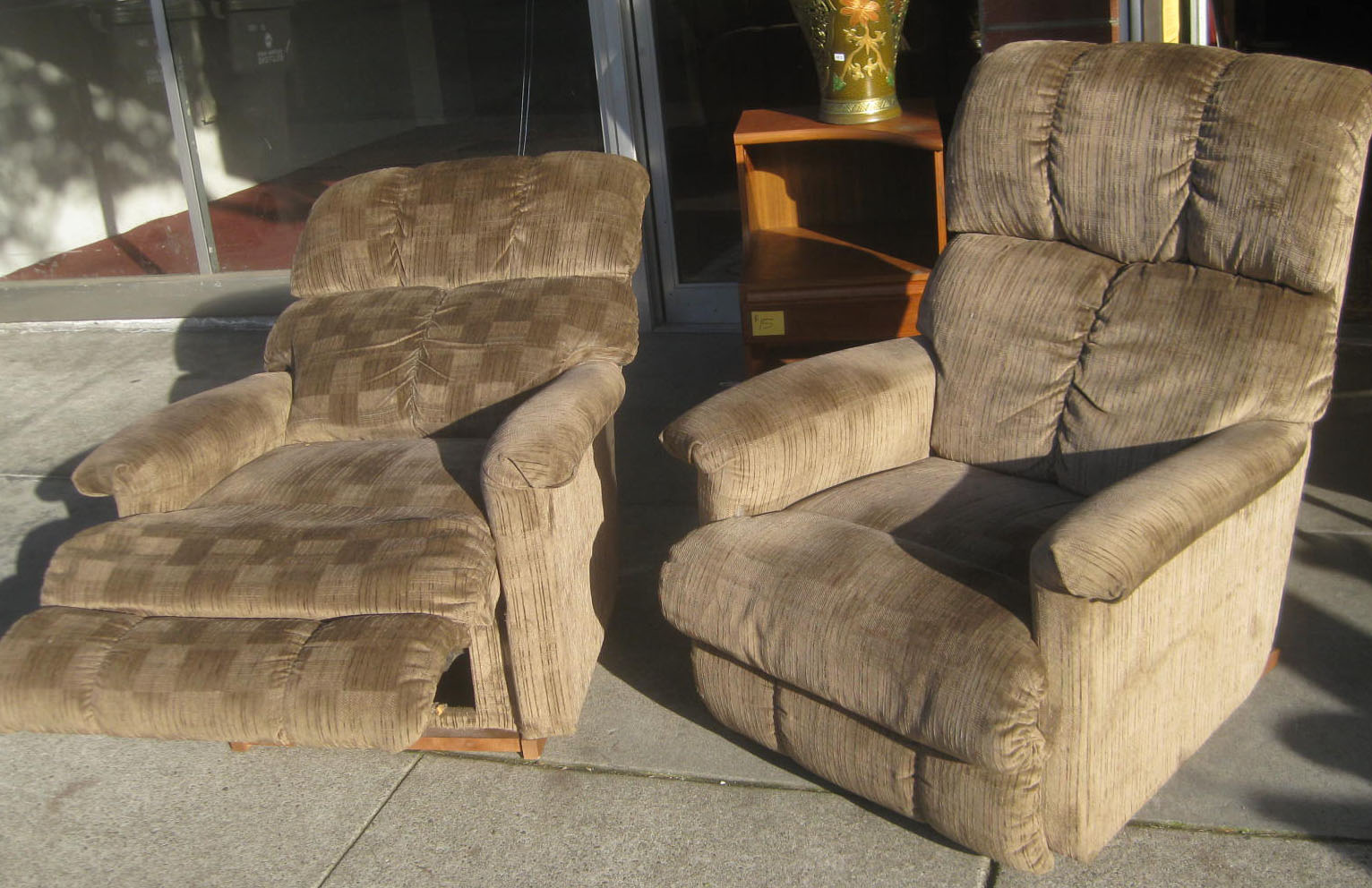 UHURU FURNITURE & COLLECTIBLES SOLD Beige Recliners 50 each