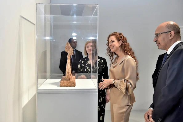 Princess Lalla Salma of Morocco attended the opening of the Swiss sculptor Alberto Giacometti exhibition at the Mohammed VI Museum style royals, newmyroyals, wedding dresses