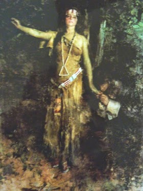 Chân dung của Pocahontas: (Tranh sơn dầu năm 1921, vẽ bởi Howard Chandler Christy, họa sĩ Gallery, New York). Chân dung của Pocahontas: (Tranh sơn dầu năm 1921, vẽ bởi Howard Chandler Christy, họa sĩ Gallery, New York).