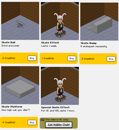 HabboTuados Novos Mobis Para o SkateBoard Habbo Americano