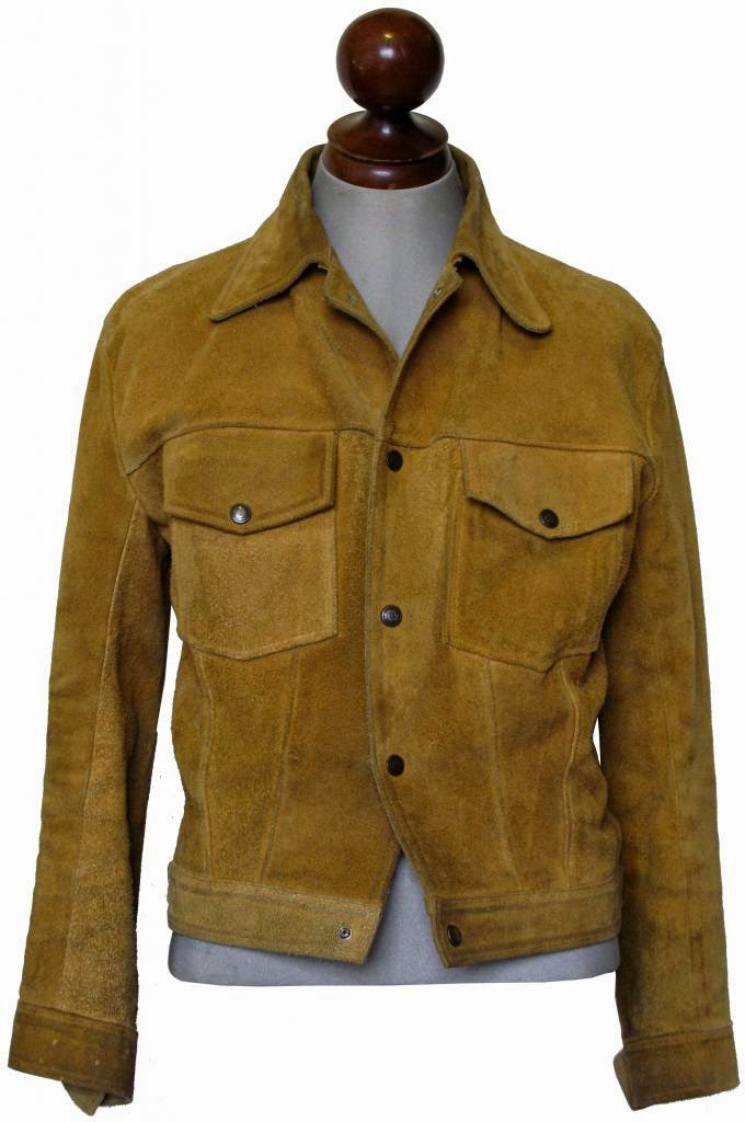 1970s suede trucker jacket