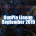 GunPla Lineup September 2015