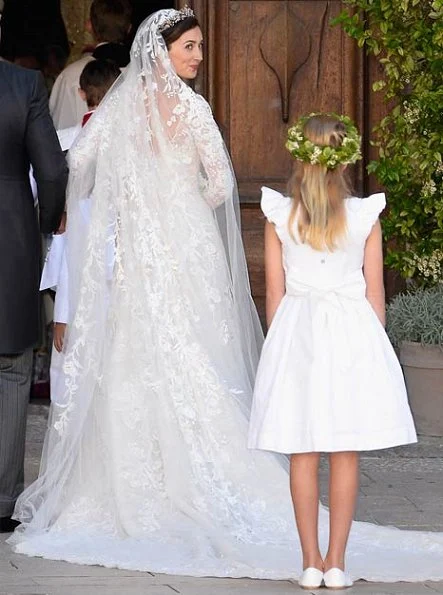 Princess Claire of Luxembourg was picture-perfect in a stunning wedding gown by Elie Saab