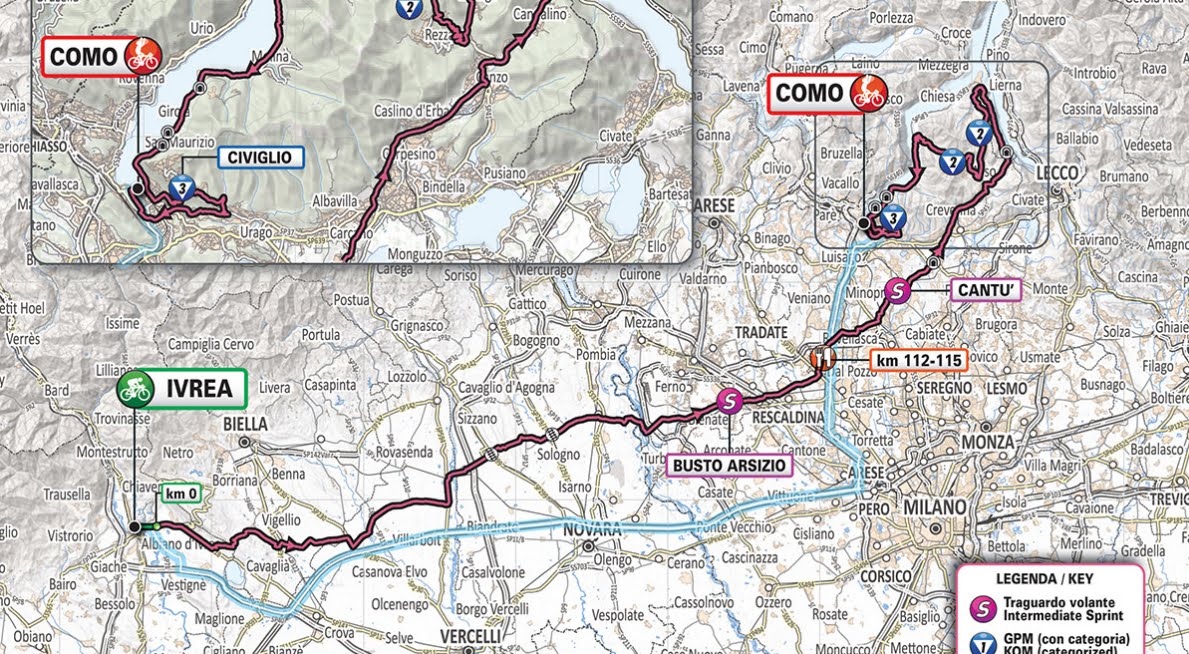 Rojadirecta GIRO D'ITALIA 2019 Streaming Ivrea Como: 15° Tappa Oggi 26 maggio in Diretta Rai TV e Rai Play.