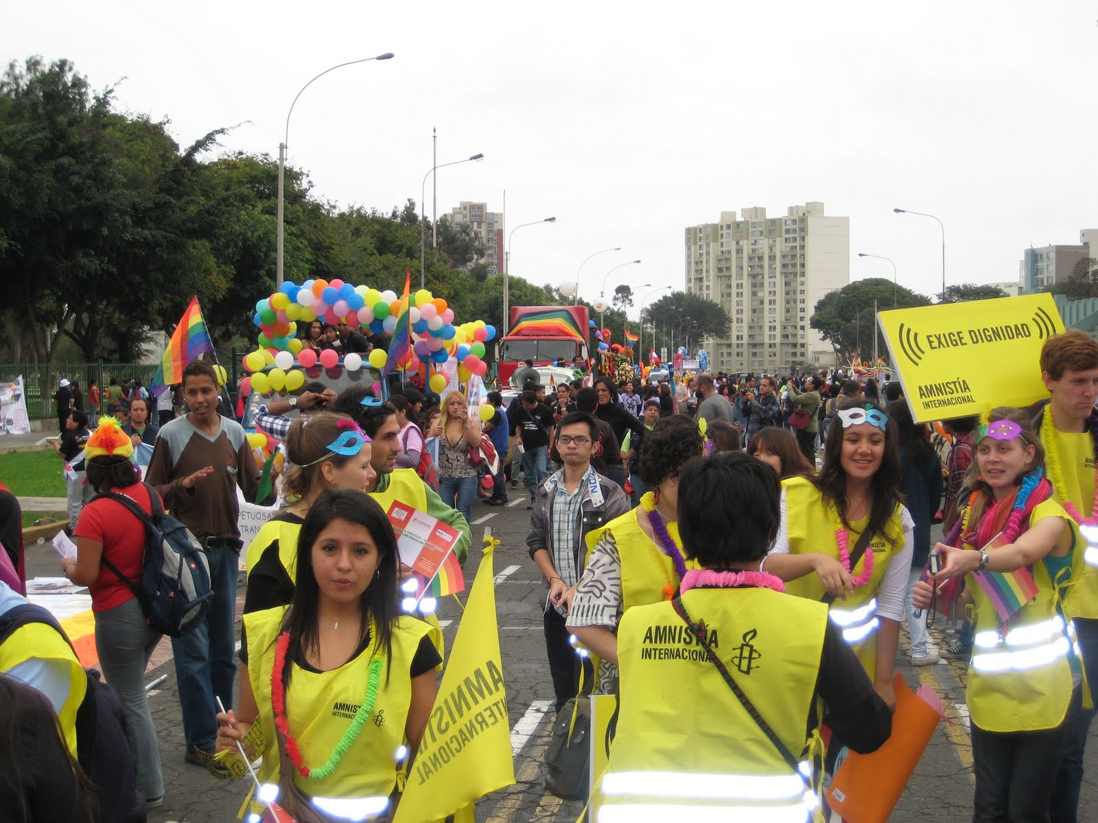 Caroline's Adventures in Peru Saturday Lima Gay Pride, Renzo's bday