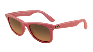 rb 2140 original wayfarer 885 n1 50 rosa mate gris rosa degradado 2 en Óptica Sobrarbe