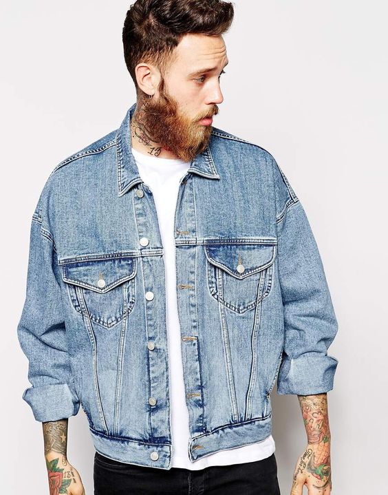 camisa jeans oversized