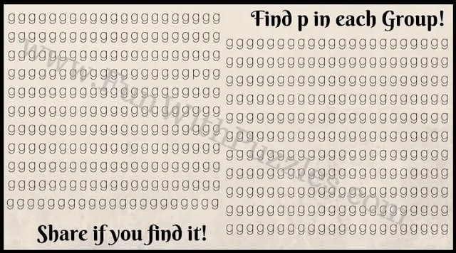 Find the hidden letters p in the picture