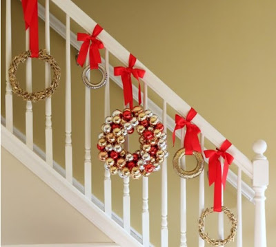 decorar las escaleras con moños chongos y coronas ideas como decorar