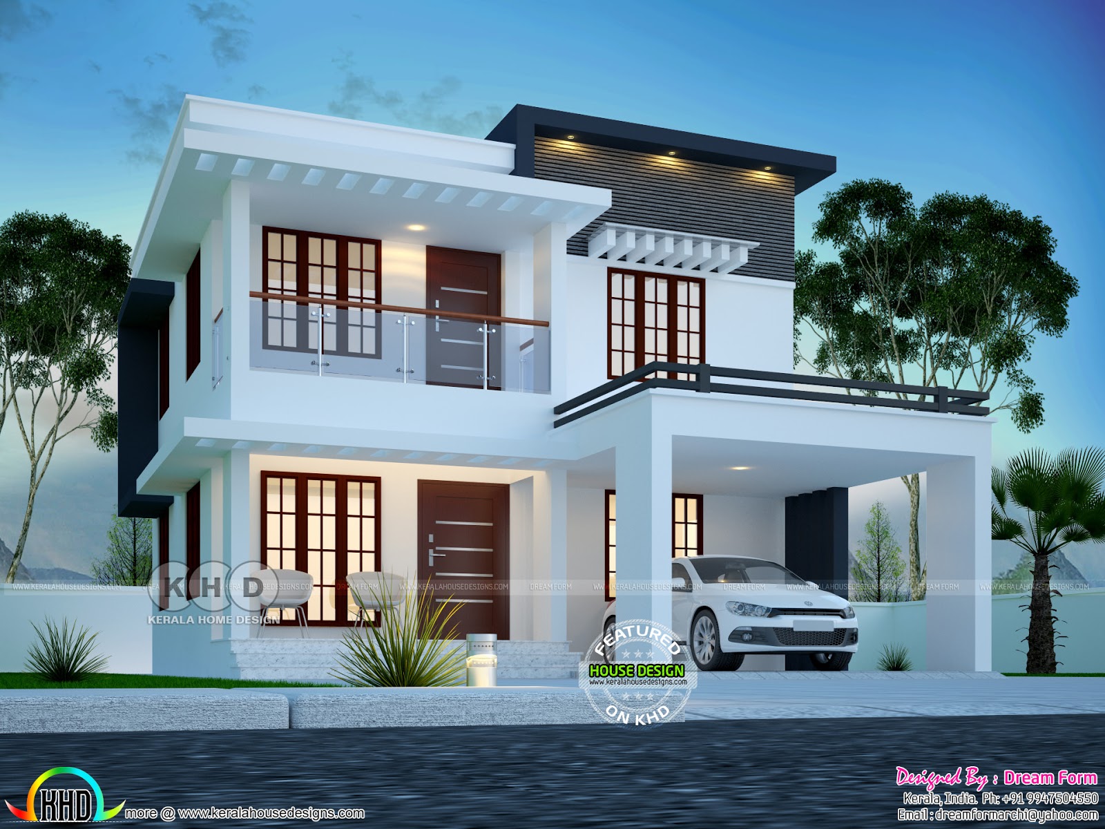 3 bedroom 1790 sq.ft modern home design - Kerala home design and floor
