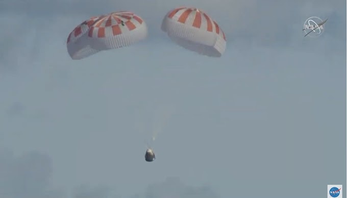 Missão-teste da Nasa para levar pessoas ao espaço volta à Terra