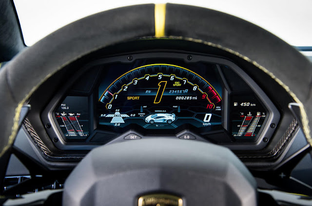 Steering Wheel (Odometer) - Model Lamborghini Aventador SVJ