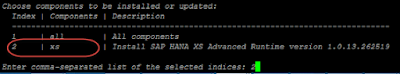 SAP HANA XS Advanced Installation Guide through resident hdblcm (Command based)