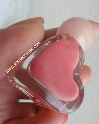 Sasatinnie nail polish SPR209, coral pink with shimmer