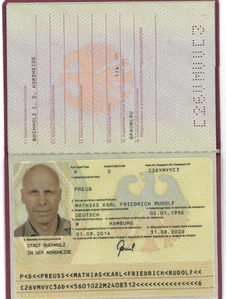 Download Passport Driving License Id Card Bank Statement Utility Bills Germany Passport Psd Template PSD Mockup Templates