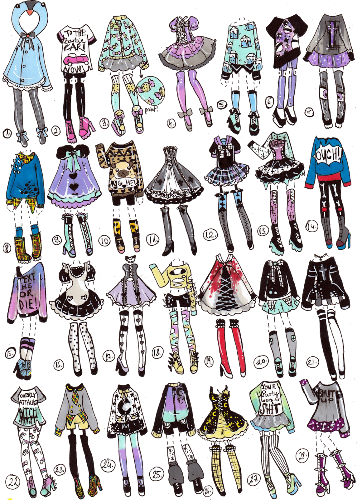 outfit [how to draw]