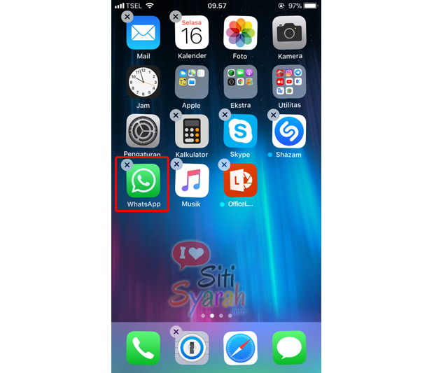 cara keluar dari whatsapp di iphone