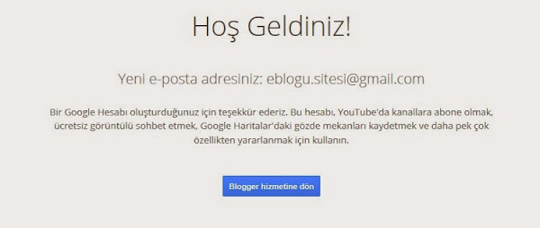 blogspot site açmak