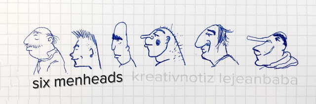 #kreativnotiz six menheads